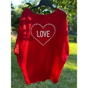 New Victoria Secret Satin Robe | Red Love‎ Robe or Coverup | OS